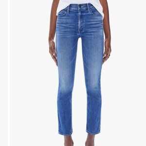 MOTHER The Dazzler Mid-Rise Ankle Straight-Leg Jeans 29